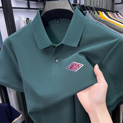 Men's 100% Cotton Polo Shirt -2026 Summer Fashion Casual Short Sleeve, Breathable Lapel Tee，27 Colors, Ideal for Golf and Sports