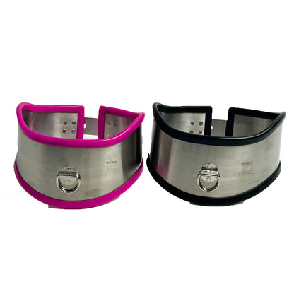 LILUPLAY New Stainless Steel Neck Collar Bdsm Bondage Lockable Chastity Belts Fetish Dog Collar Neck Harness Collar Sex Toys