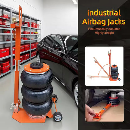 3-Ton Pneumatic Jack Three-layer Rubber Thickened Air Bag Jack Heavy-Duty Equipment Support Tool Automotive Repair Tool