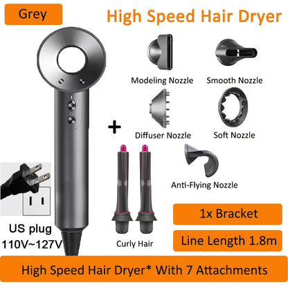 Professinal Negative Ion For Dyson Hair Dryer Hairdryer Leafless Constant Temperature High Speed Quick Dry Home Powerful Electri