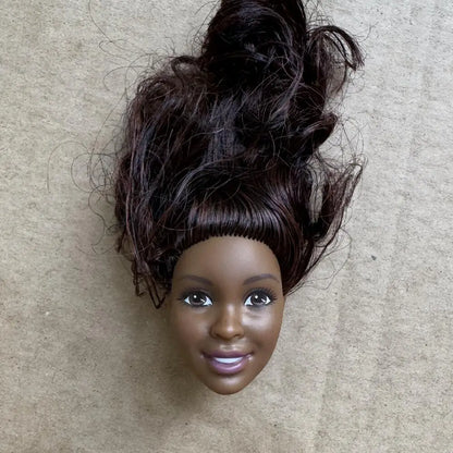 1/6 Vintage Doll Heads Mermaid Racer Super Model Princess For 30cm Solid Male Female Children Playing Birthday Gifts