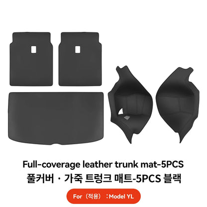 YZ For Tesla Model YL Juniper 2026 Trunk Mat Cover Nappa Leather All Weather Anti-scratch Full Coverage Trunk Liner Accessories