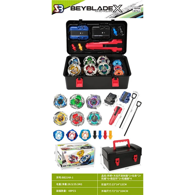New alloy gyro attack suit with two-way transmitter combat gyro tool storage box gift Hurricane CX BX alloy gyro vs PK game.