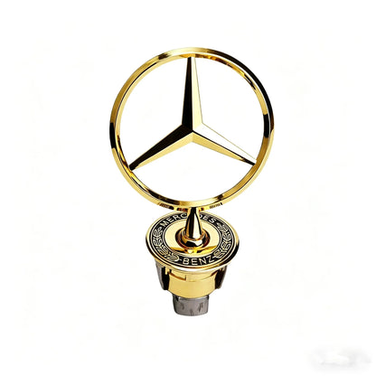 Car Bonnet Label Badge 3D Star Zinc Alloy Car Front Hood Emblem Mercedes Benz  W203 W204 W205 W206 W212 W213 W222 W223 E300 WWWA