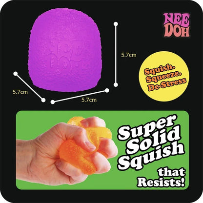 Needoh Dream Drop Gumdrop Super Solid Anti-Stress Squeeze Glitter Raised Texture Bumpy Relief Pressure Relax ADHD Sensory Toy