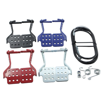 Go Kart Brake & Throttle Pedal Kit with Throttle Cable Spring Fit Predator 196cc 212cc 5.5HP 6.5HP Road Rocket Azusa Fun Kart