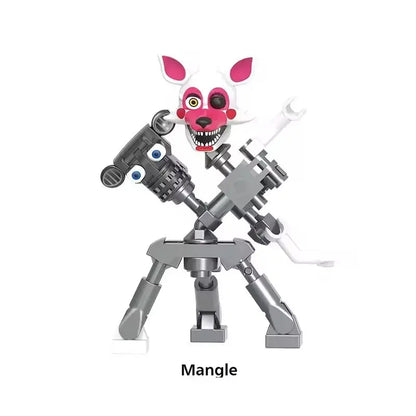 NEW FNAF Nights Game Figure Mini Figures Building BlocksSkeleton Thriller Toys gift kids toys mould king