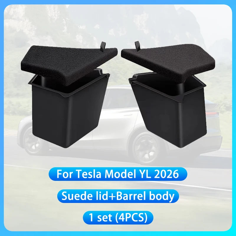 For Tesla New Model YL Launch 2026 Car Trunk Side Storage Box Cover Plate Organizer Car Trunk Side Storage Box Refit Accessories