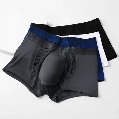 3pc Fitness essential boxers, high-stretch and breathable fabric, full support for sweating, and stretching movements