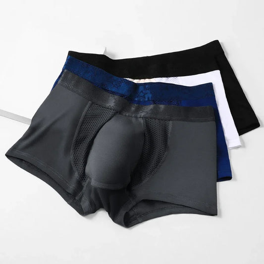3pc Fitness essential boxers, high-stretch and breathable fabric, full support for sweating, and stretching movements