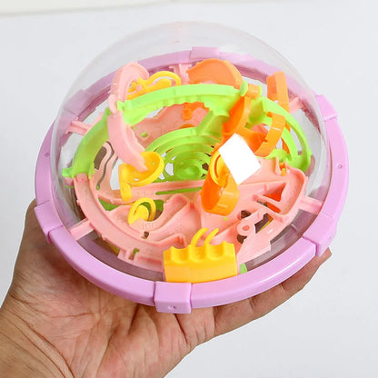 New Magic 3D Space Mission Maze Globe Puzzle Intellect Ball  80-100 Obstacles  Educational Interactive Brain Teaser for Children