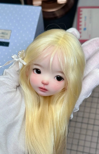 Amber 1/6 SD BJD Doll jale doudou Head Cute Beautiful Girl Resin Toy Gift Just the Head High  Just head makeup