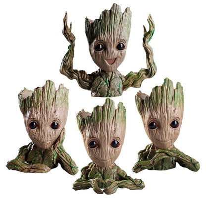 Groot Flower Home Decoration Vases Multifunction Groot Flower Pot Ornaments Arrangement Action Character Figurine Pen Holder