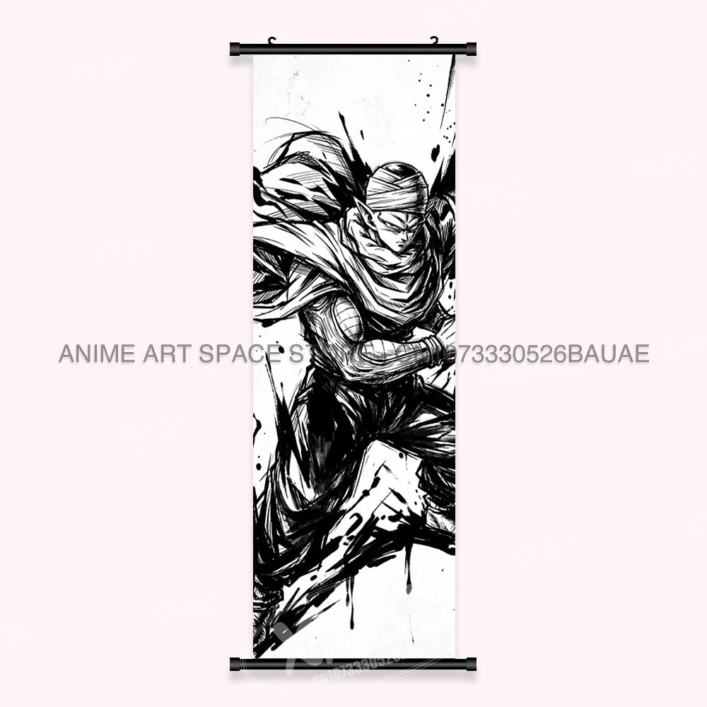 Dragon Ball Anime Wall Artwork Canvas Mural Scrolls Pictures Anime Character Son Goku Hanging Painting Poster Home Decoration