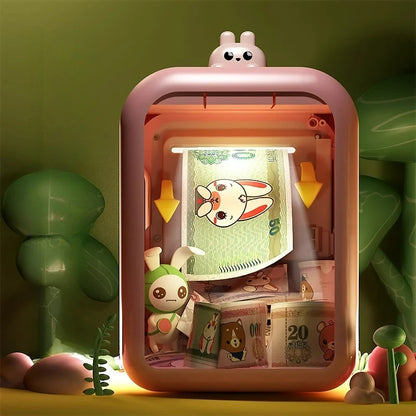 Electronic Piggy Bank Children's Cash Box Password Safe Smart Fingerprint Piggy Bank Automatic Banking Children's Gift Money Box