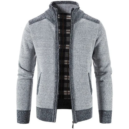 Autumn Winter Men's Thick Sweater Loose Casual Cardigan Sweater Jacket Zip Knitted Sweater Men Streetwear