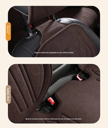 Perforated Suede Seat Cover Universal Four Seasons Cars Seats Covers Breathable Seat Non-slip Luxury Car Rams Latex Seat Cover
