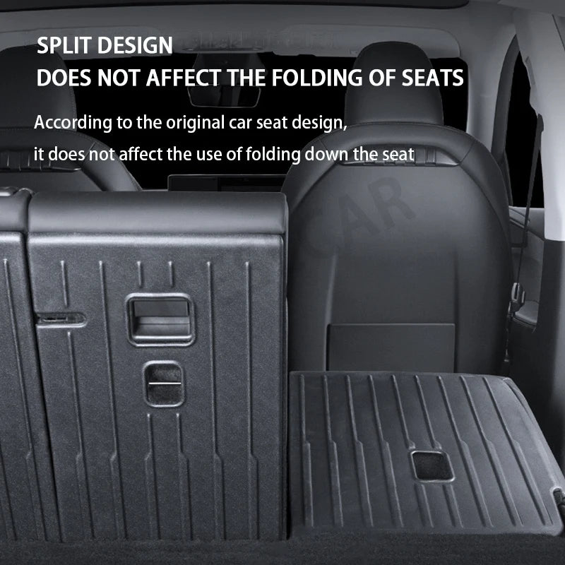 AITESLCAR for Tesla Model Y Juniper/Launch 2025 Rear Seat Backrest Protective Pad Cargo Liner Trunk Mat Anti-Kick Pad Accessori