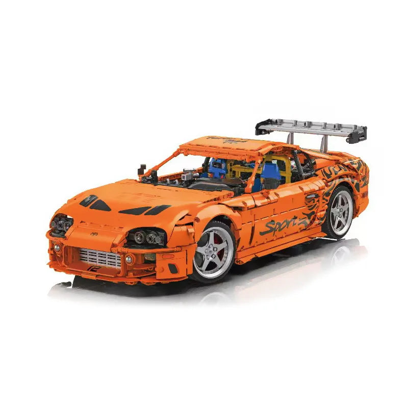 1:8 4508Pcs Classic Super Sports Car Building Blocks A80 Racing Car Model Bricks Desktop Ornament Toys Adult Gifts Boys