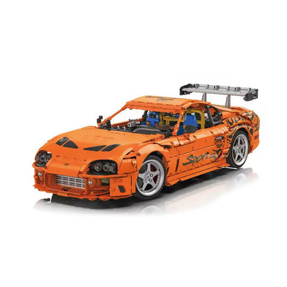 1:8 4508Pcs Classic Super Sports Car Building Blocks A80 Racing Car Model Bricks Desktop Ornament Toys Adult Gifts Boys