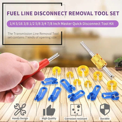 16-Piece Fuel Line Quick Disconnect Tool And A/C Heater Valve Core Remover Tool Set Car Repair Tools