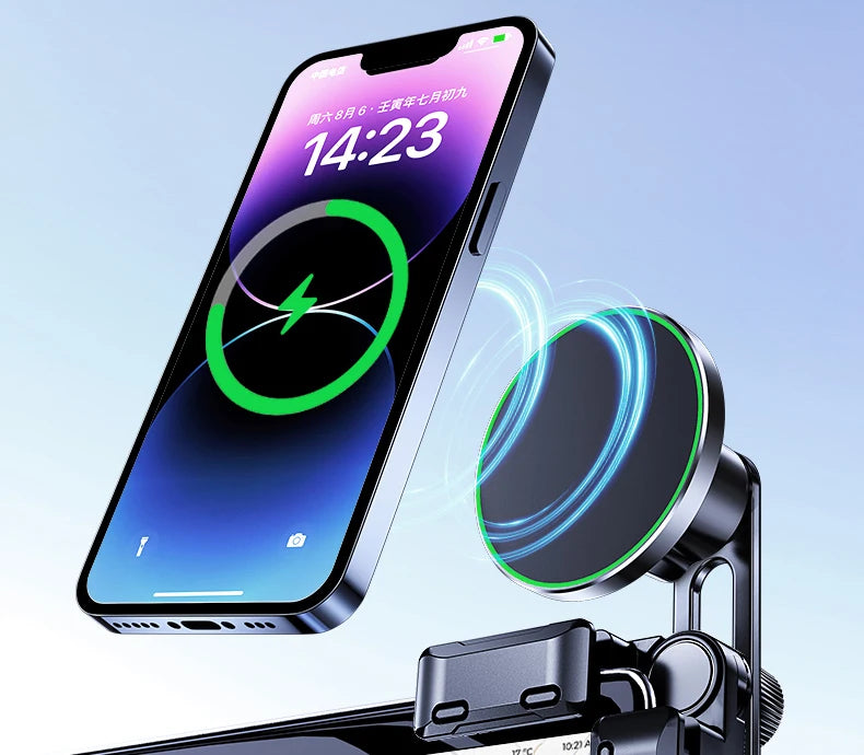 TEEQ for BYD Atto3 Dolphin Seal U DM-i Song Plus Car Phone Holder Mount Adjustable Magnetic Car Phone Support Frame Accessories