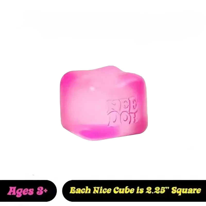Schylling NeeDoh Solid Cube Sensory Squeeze Toy Stress Relief Anxiety Reliever Squishy Stress Buster for Sensory Needs
