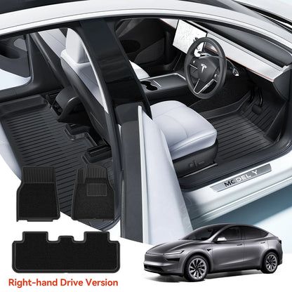 YZ TPE Foot Pad For Tesla Model Y Juniper 2025 Right Rudder floor Liner Fully Surrounded Floor Mats Waterproof Non-Slip Carpet