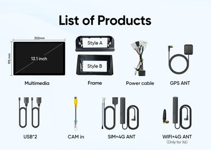 Ainavi 13.1 Inch For Toyota Corolla E210 2019 2020 2022 2023 2025 Car Radio Wireless Carplay Android Auto Car Multimedia Player