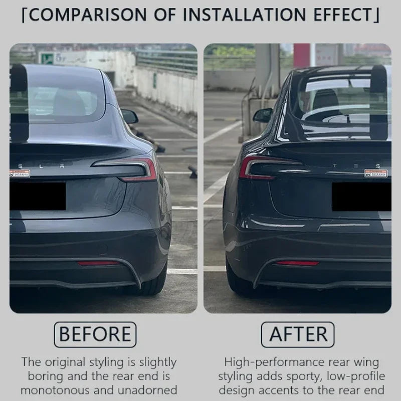 For Tesla  Model 3 Highland 2026 2025 High Performance Spoiler Model Y Juniper Real Carbon Fiber Original Trunk Wing Accessories