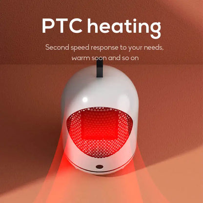 500W Desktop Heater Silent Electric Heater Suitable for Home Office and Small Portable Heater