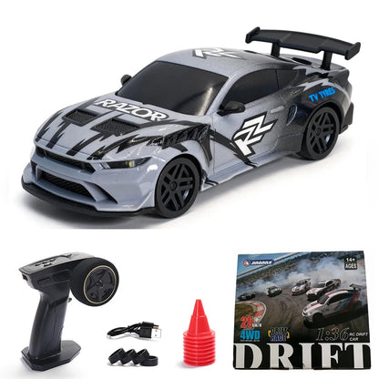 JBL 1/36 RC Drift Car 2.4G High Speed Remote Control Vehicle with Gyroscope 4WD Mini Electric Racing Car Desktop Toys