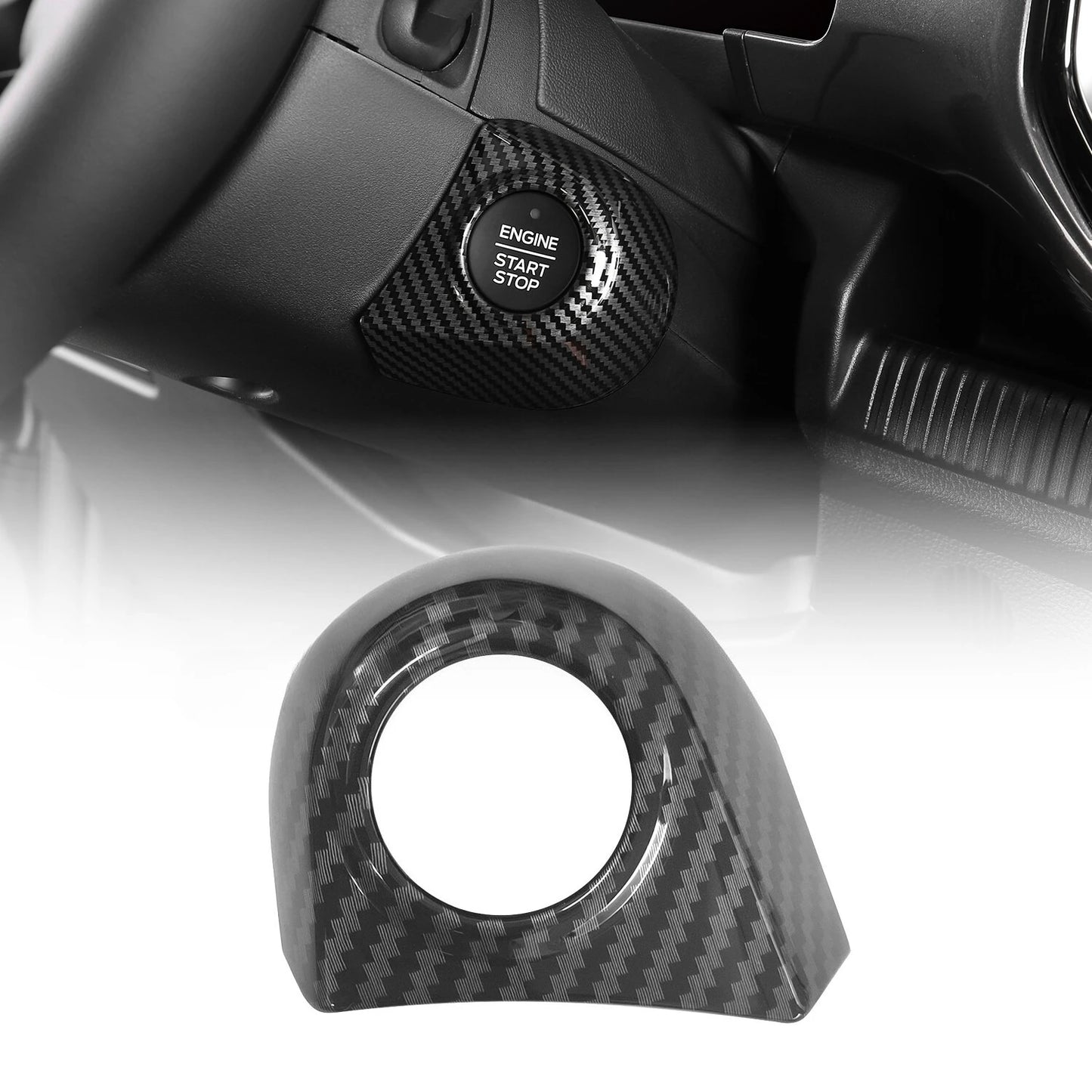 Fit for Ford Ranger 2024 2025 Interior Protection Sticker Carbon Fiber Grain Gear Shift Panel Cover Trim