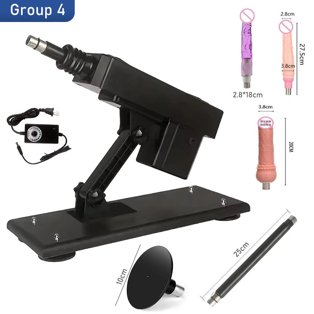 Reciprocating Linear Fuvk Machine with 3XLR Vagina Anal Thrusting Dildo Vibrator Love Machine Device Gun Adult Couple GIft Goods