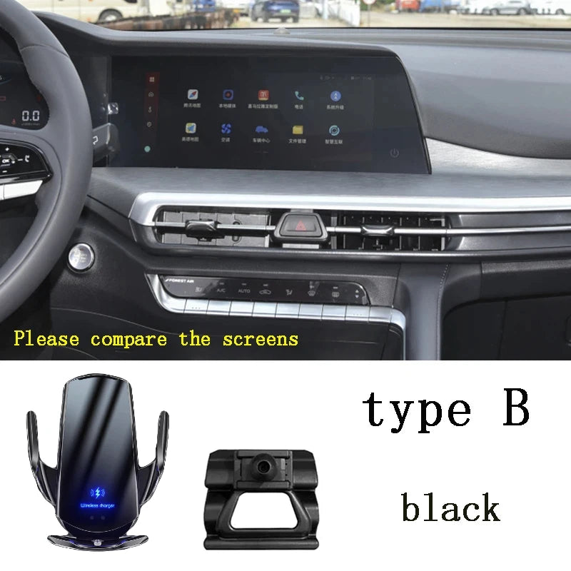 Car Phone Mount Holder For Changan CS35 plus 2019-2023 Wireless Charging Interior Special Mount Navigation Bracket  Accessories