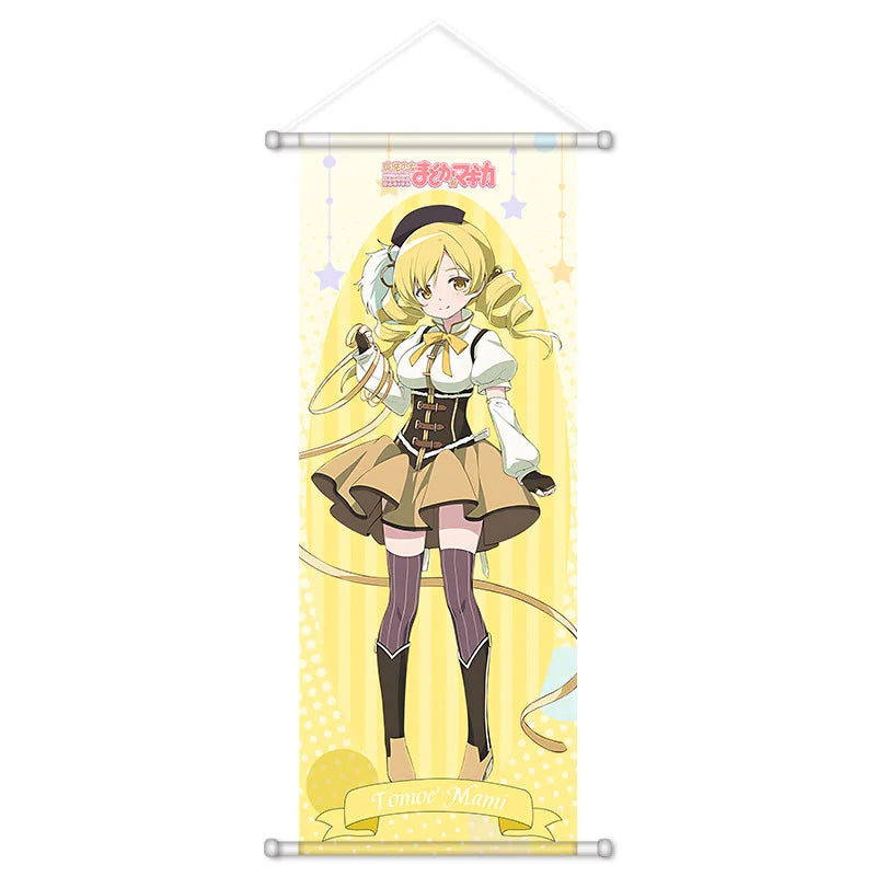 70cm Anime Madoka Magica Kaname Madoka Cartoon Figure Scroll Canvas Wall Hanging Print Home Decor Anime Poster Wall Manga Art