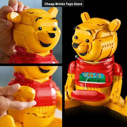Cheapest New 1399pcs Blocks Compatible Cartoon Movie Bear Trendy Model Birthday Gifts for Toys