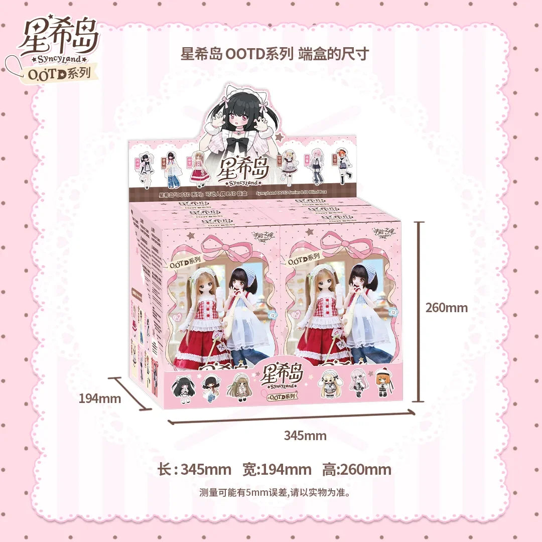 Genuine Syncyland Ootd Series Special 1/6 Action Figure Bjd Blind Box Cute Anime Character Model Decoration Collectible Toy Gift