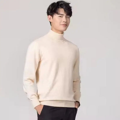 Cashmere Cotton Blend Turtleneck Men Jumper 2025 Autumn Winter Wram Clothes Vetement Homme Pull Homme Hiver Man Pullover Sweater