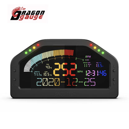 New Multi-Function Race Dash Panels LCD Display Dashboard OBDll Bluetooth Connection 7 Colors Screen Racing Gauge DO921