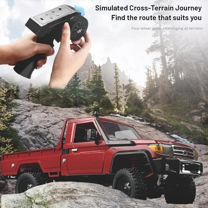 New MN82 1:12 RC Pickup Crawler Truck 2.4G Remote Control 4WD All Terrain Off Road Climbing Car Ideal Gift for Hobby Enthusiasts