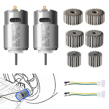 2PCS 15T 19T 23T Teeth 12V 24V RS550 RS555 Children Electric Ride on Car Vehicle High speed DC Motor Engine Upgrade Accessories