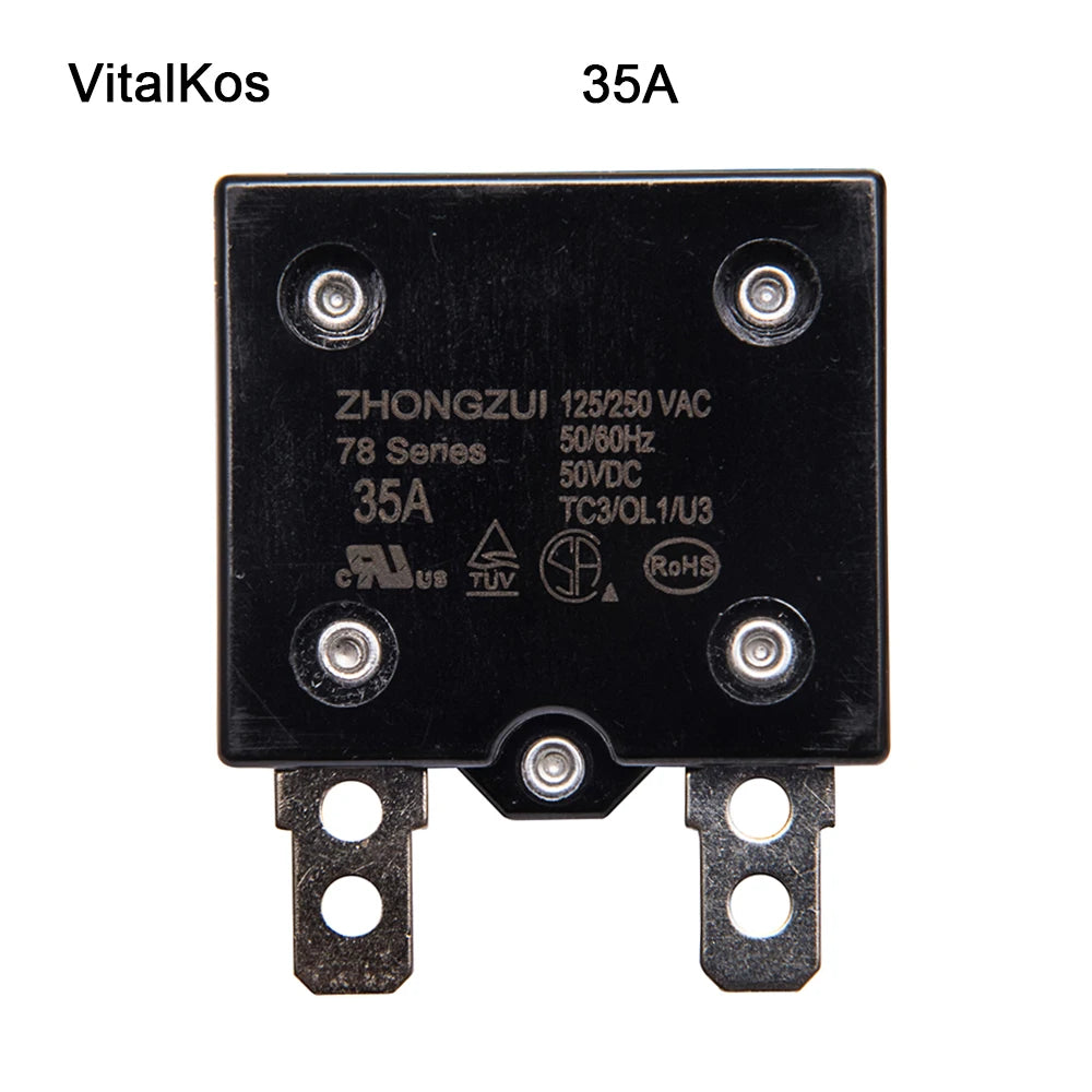 VitalKos Child Electric Car , Kids Toy Motorcycle Switch,5A 10A 15A 20A  30A 35A Ride On Car Switch Fuse Power Wheel Spare Parts