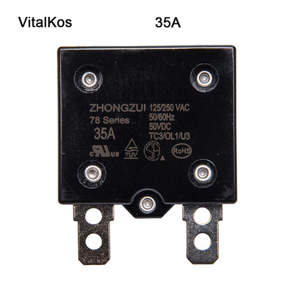 VitalKos Child Electric Car , Kids Toy Motorcycle Switch,5A 10A 15A 20A  30A 35A Ride On Car Switch Fuse Power Wheel Spare Parts