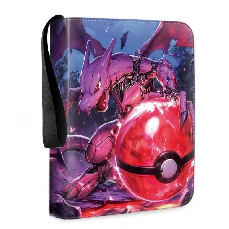 Binder 400PCS Pokemones Card Album Collection Book Anime Figure Album PU Zipper Photo Album Hobby File Kids Toy Gifts