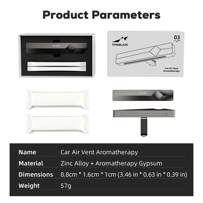 Refillable Car Air Freshener Vent Clip for Tesla Model Y, Aroma Diffuser with Scented Sticks, Interior Accessory
