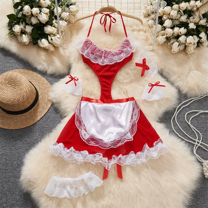 Cute Gray Rabbit Ear Hood Top Sexy Backless Slim Fit Bodysuit Zip Sleeveless Women Sexy Erotic Lingerie Bunny Cosplay Playsuit