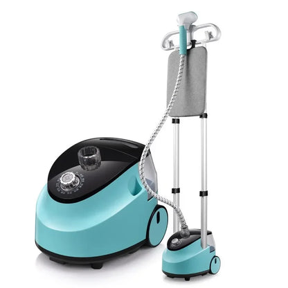 EU/UK Smart Household Appliance Double Rod Vertical Hanging Steam Portable Fast-heat Steam Ironing With Band Plate For Clothes
