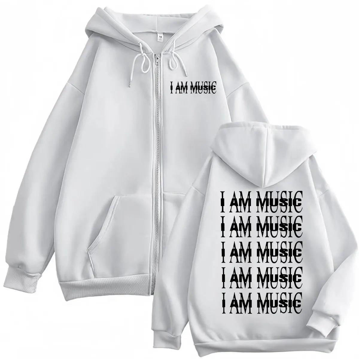 Rapper Playboi Carti I AM MUSIC Zipper Hoodie Men's Women Clothing Fashion Hip Hop Zip Up Sweatshirts Oversized Fleece Pullovers