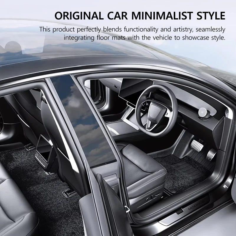 VASTZ TPE Floor Mats for Model Y Juniper 2025 2026 Model 3 Highland 2024-2026 RHD Anti-Slip Trunk Liner for Right Hand Drive Car